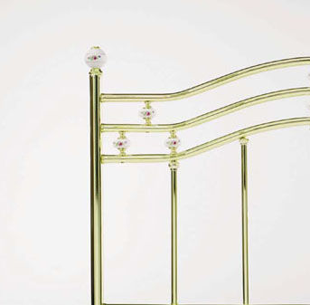 Brass Plated/Porcelain Finials