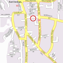 dereham mattress man map