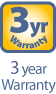 3yrs Warranty