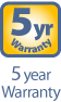 5yrs Warranty