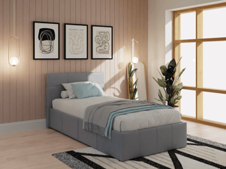 Single ottoman bed frame discount