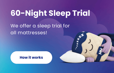 60-Night Sleep Trial - We offer a sleep trial for all mattresses
