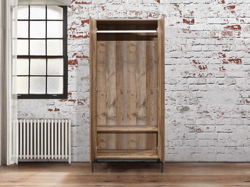 Urban 2 Door Rustic Wardrobe - image 2