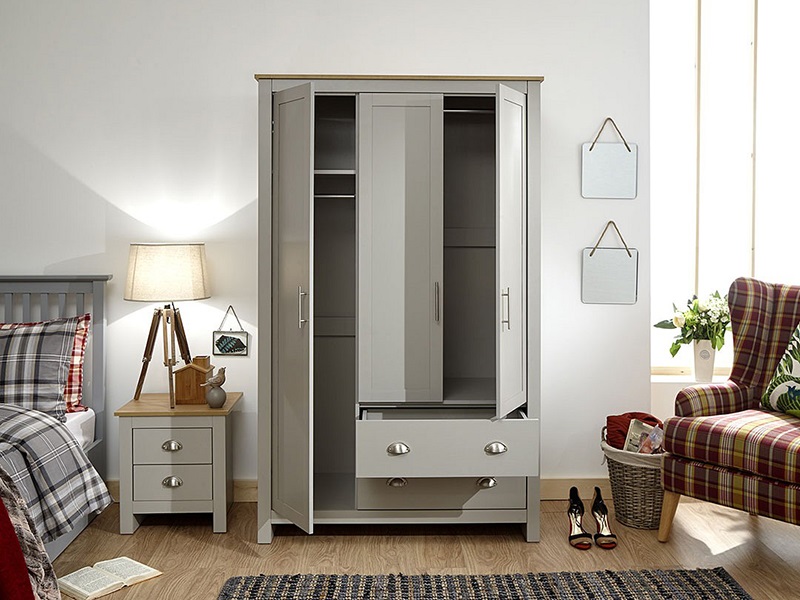 Lancaster 3 Door 2 Drawer Wardrobe - image 2