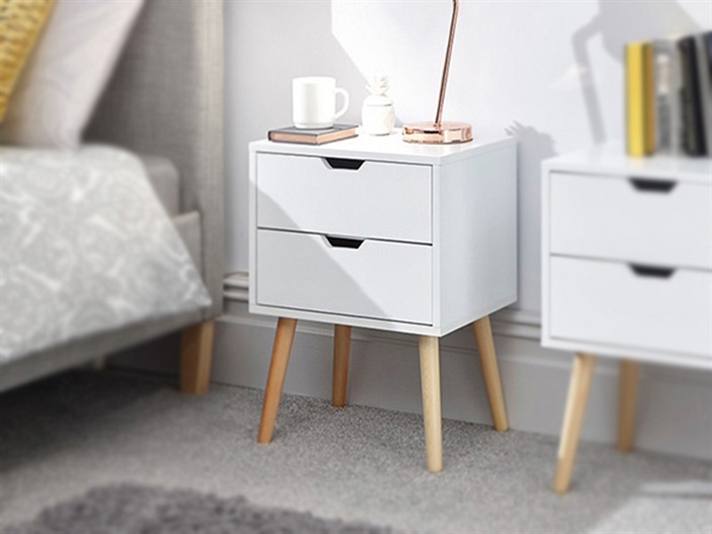 Nyborg 2 Drawer Bedside (Single) - image 1