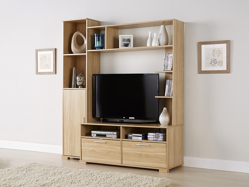 Carmen 3-Piece Lounge Display Unit - Oak - image 1