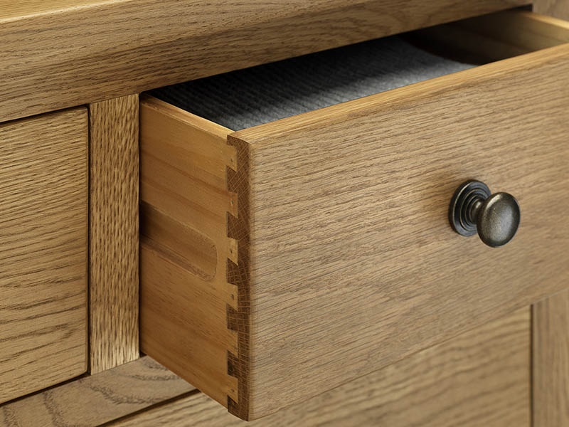 Marlborough Oak 1 Drawer Bedside - image 2