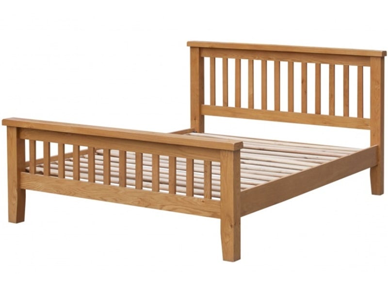 Acorn Solid Oak Bed High Footend - image 1