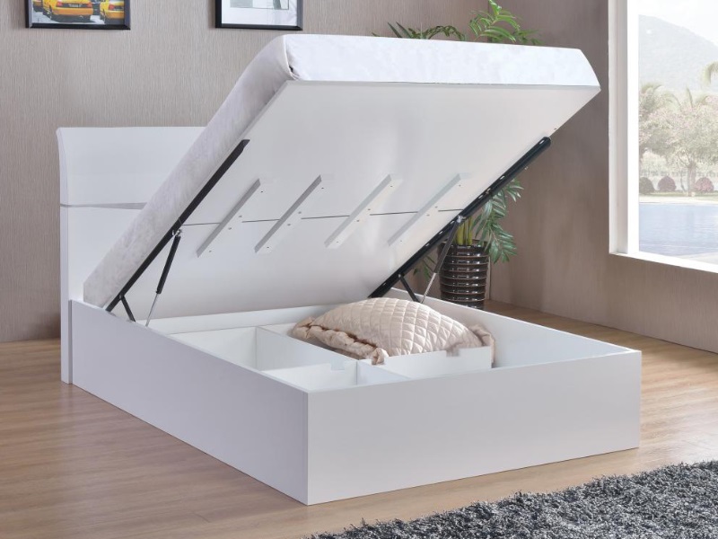 Arden High Gloss Storage Bed - image 1