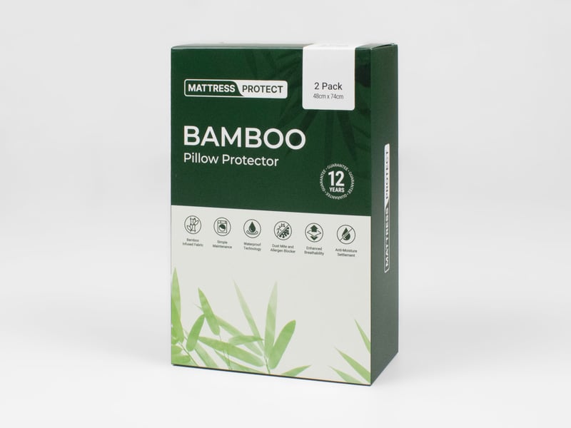 Bamboo Pillow Protector 2 Pack - image 1