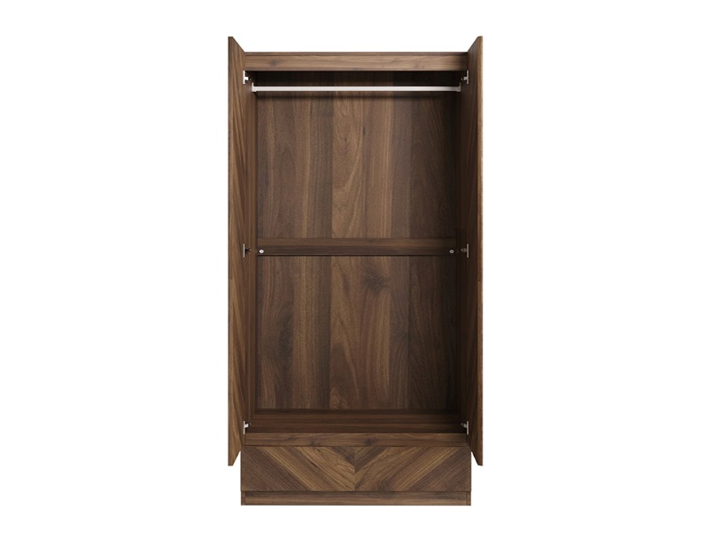 Catania 2 Door 1 Drawer Wardrobe - image 2