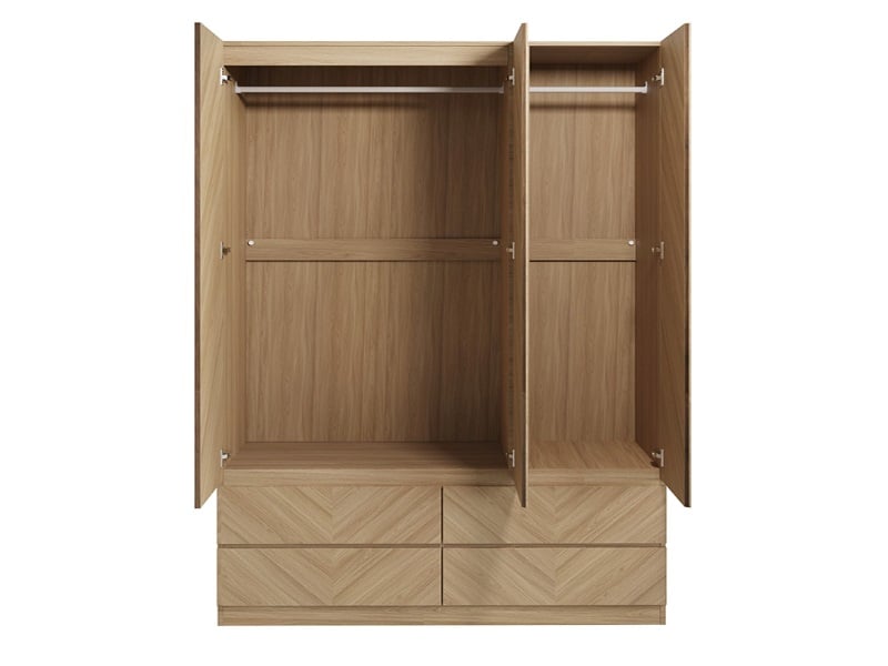 Catania 3 Door 4 Drawer Wardrobe - image 1