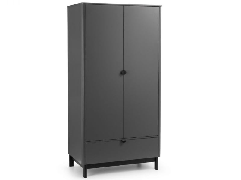 Chloe 2 Door 1 Drawer Wardrobe - image 2