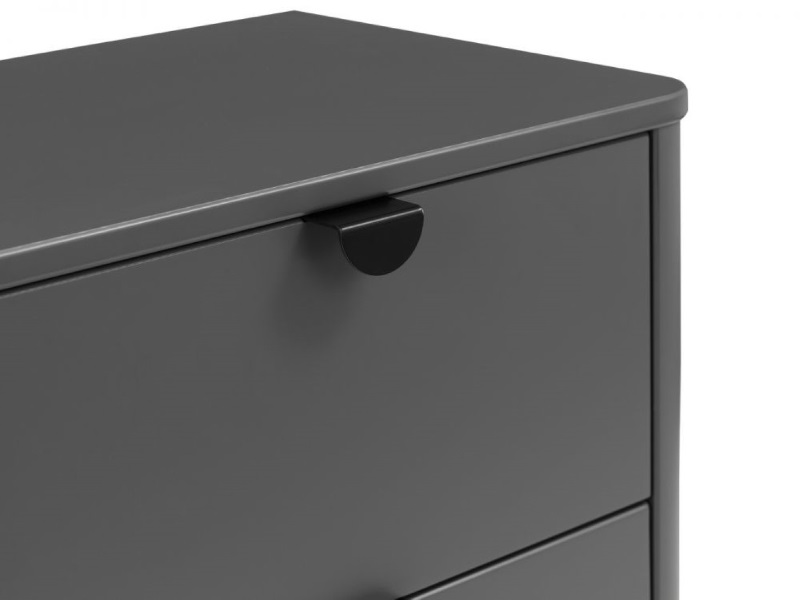 Chloe 2 Drawer Bedside - Storm Grey Lacquer - image 5