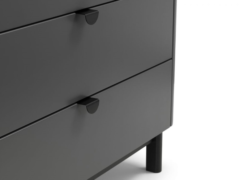 Chloe 4 Drawer Chest - Storm Grey Lacquer - image 8