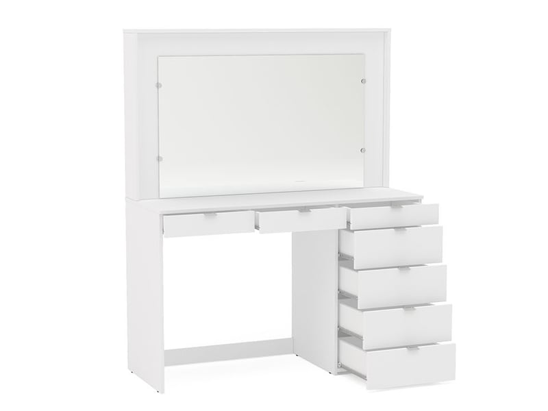 Chloe 7 Drawer Dressing Table & Mirror - image 9