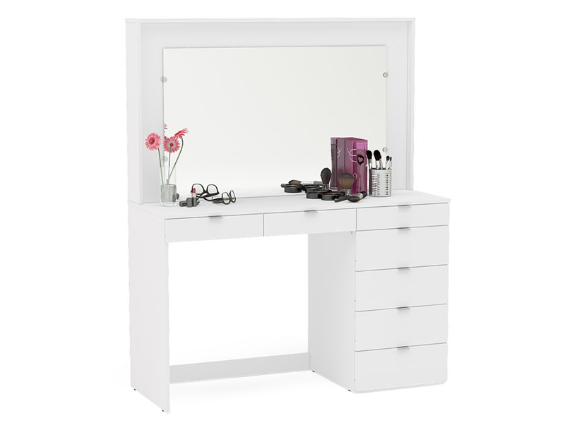 Chloe 7 Drawer Dressing Table & Mirror - image 8