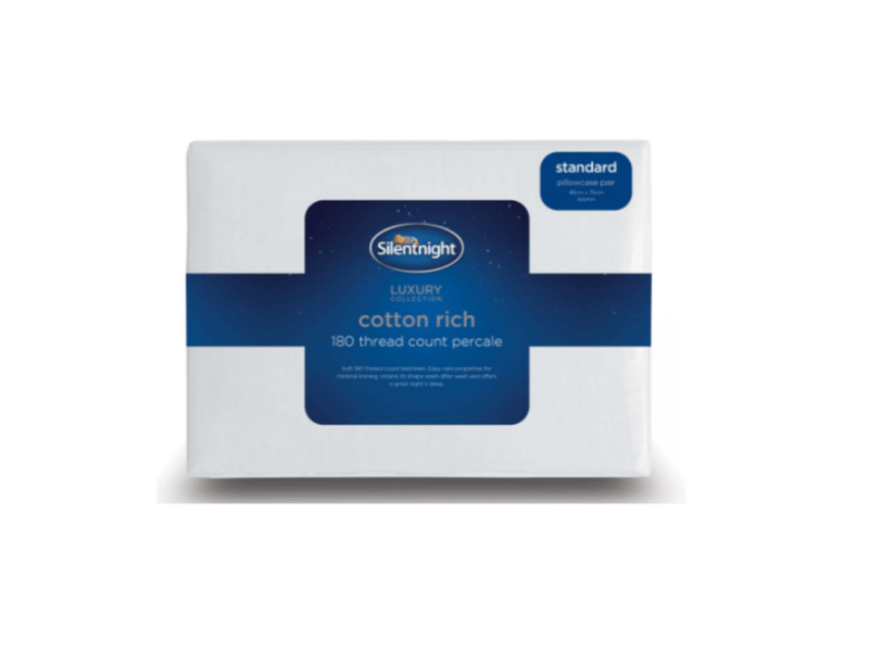 Cotton Rich Housewife Single Pillowcase - White - image 1