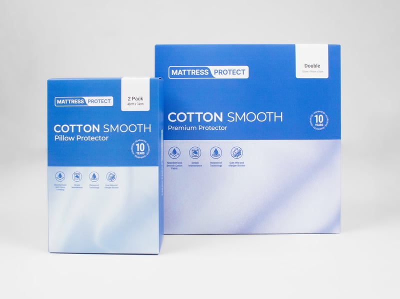 Cotton Smooth Pillow Protector 2 Pack - image 4