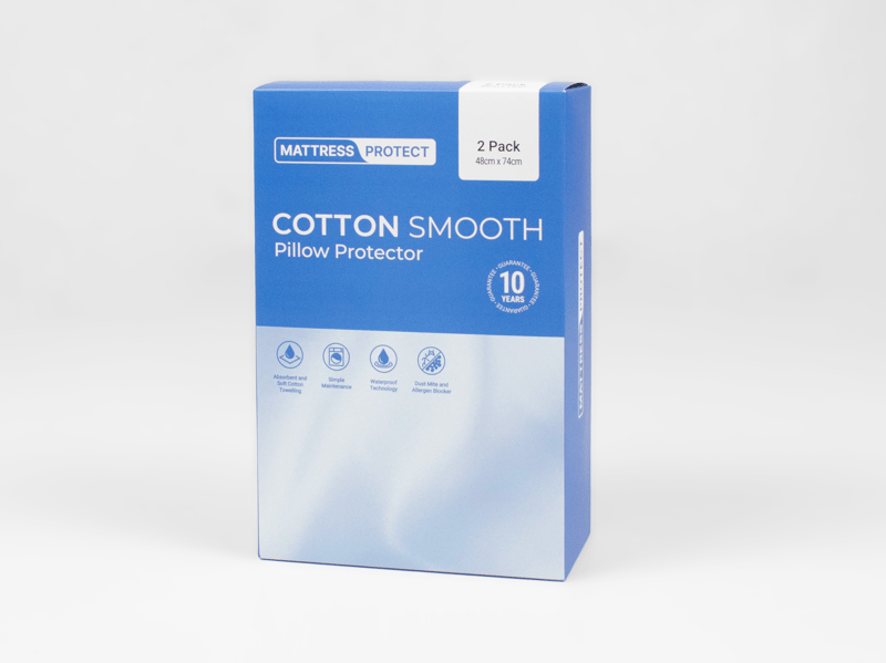 Cotton Smooth Pillow Protector 2 Pack - image 1