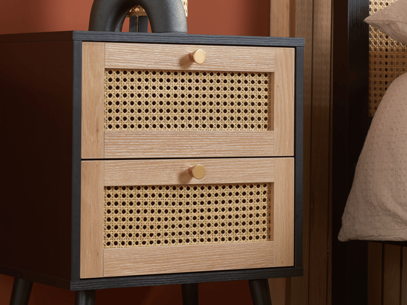 Target rattan sales bedside table
