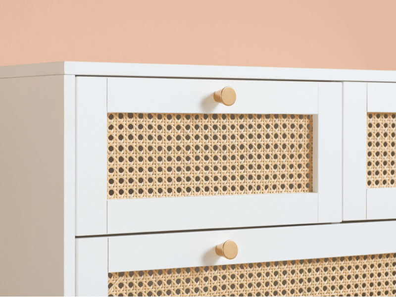 Croxley 5 Drawer Rattan Chest - image 2