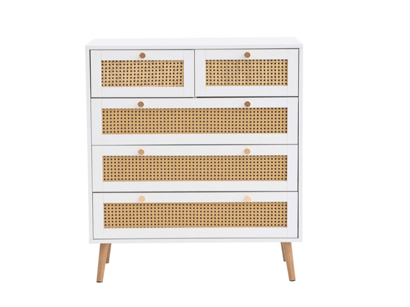 Croxley 5 Drawer Rattan Chest - image 7