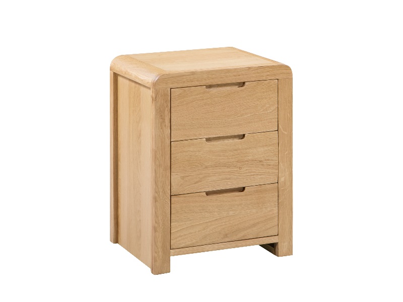 Curve 3 Drawer Bedside - image 1