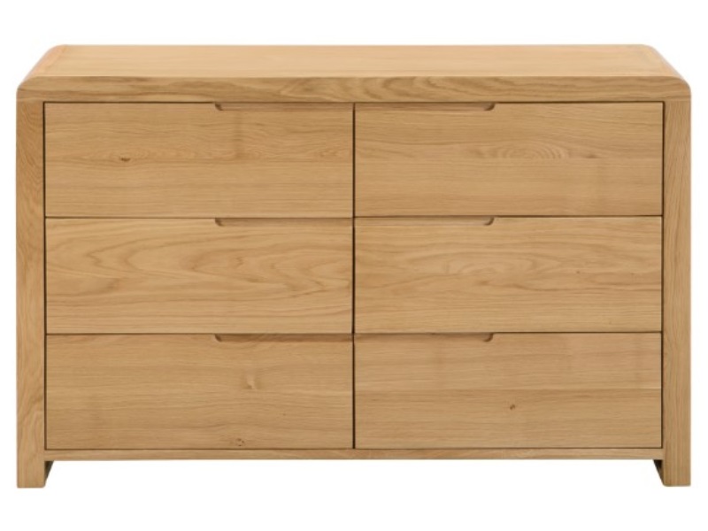 Curve 6 Drawer Wide Chest - image 2