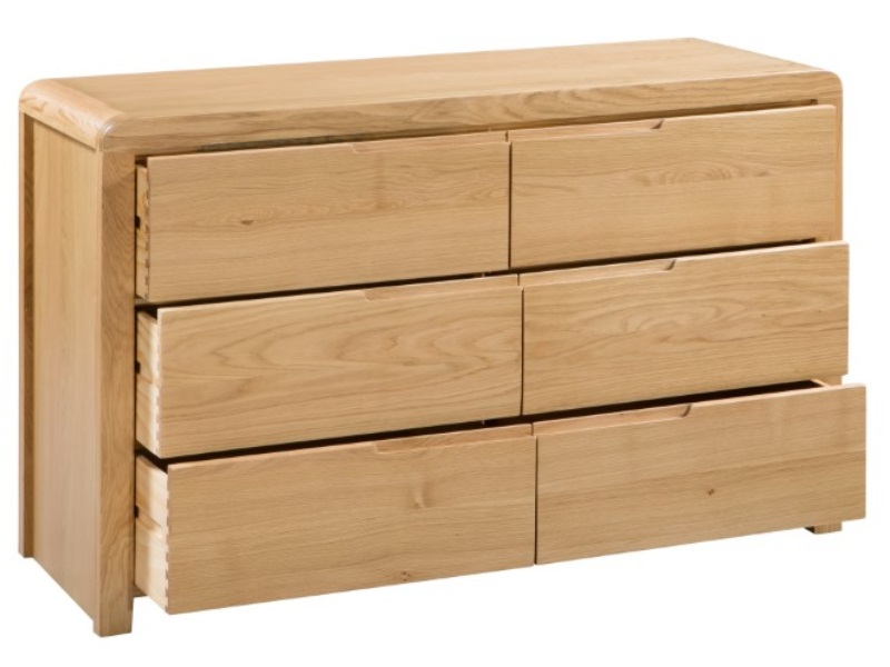 Curve 6 Drawer Wide Chest - image 3