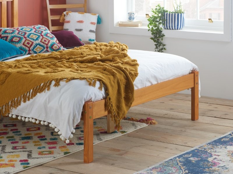 Birlea Denver Low Foot End Antique Pine Wooden Bed - image 3