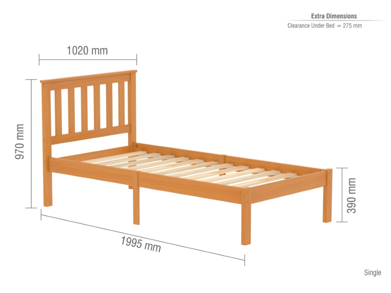 Denver Low Foot End Antique Pine - image 9