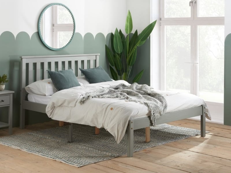 Birlea Denver Low Foot End Grey Wooden Bed - image 1