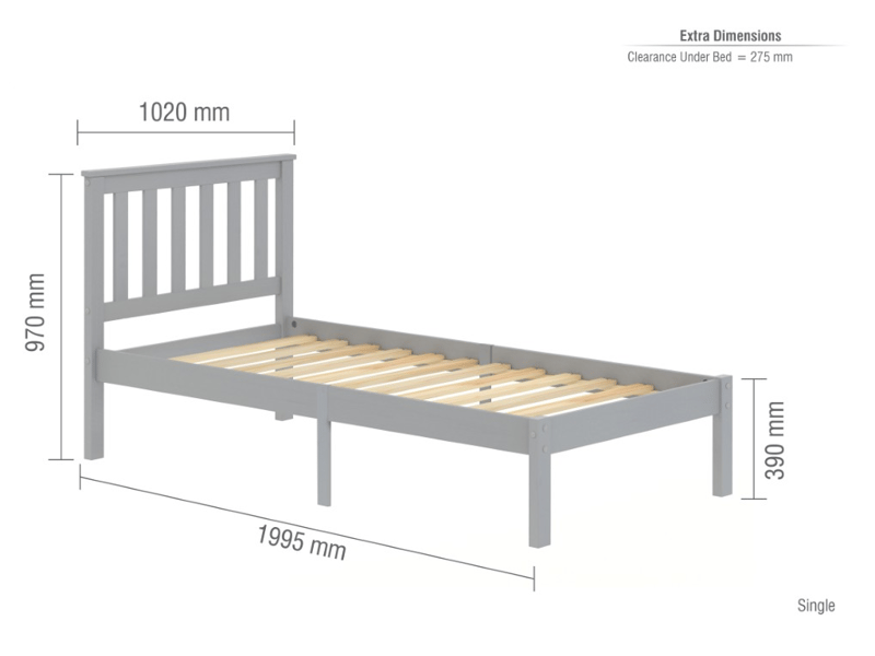 Denver Low Foot End Grey - image 9