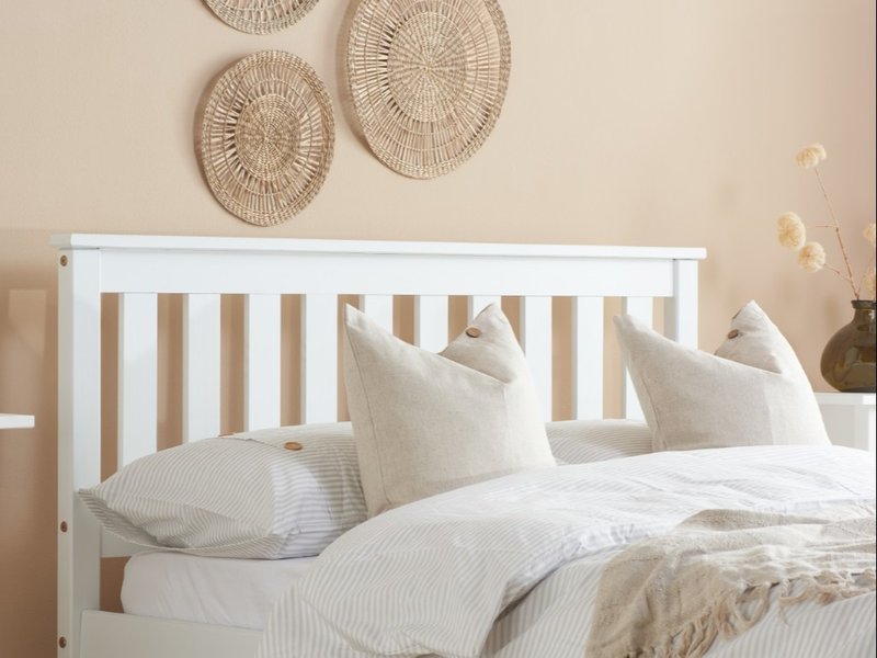 Birlea Denver Low Foot End White Wooden Bed - image 2