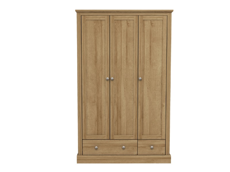Devon 3 Door 2 Drawer Wardrobe - image 1