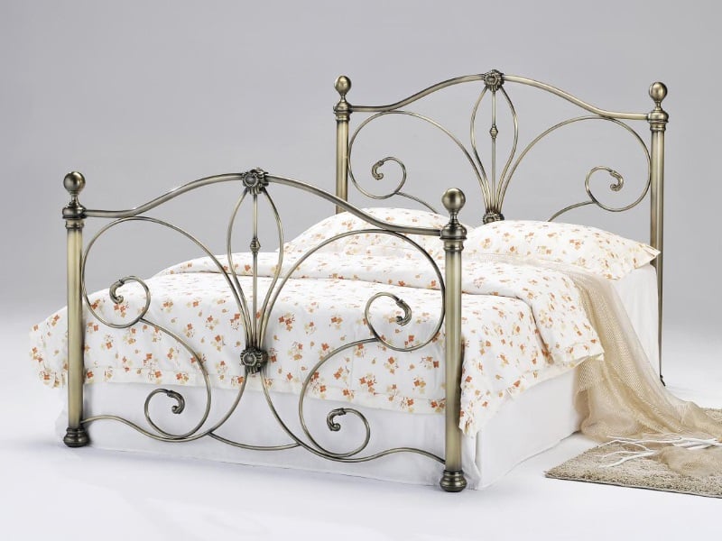 Diane Antique Brass Bed - image 1