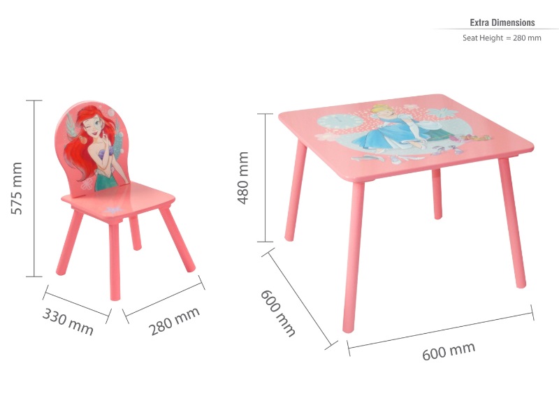 Disney Princess Table & Chairs - image 9