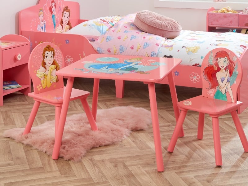 Disney Princess Table & Chairs - image 1