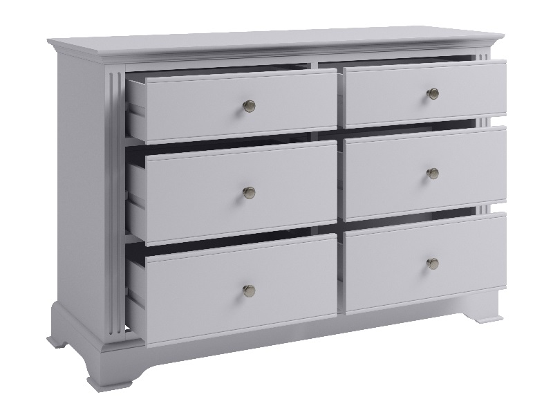 Dixie 6 Drawer Chest Grey - image 2