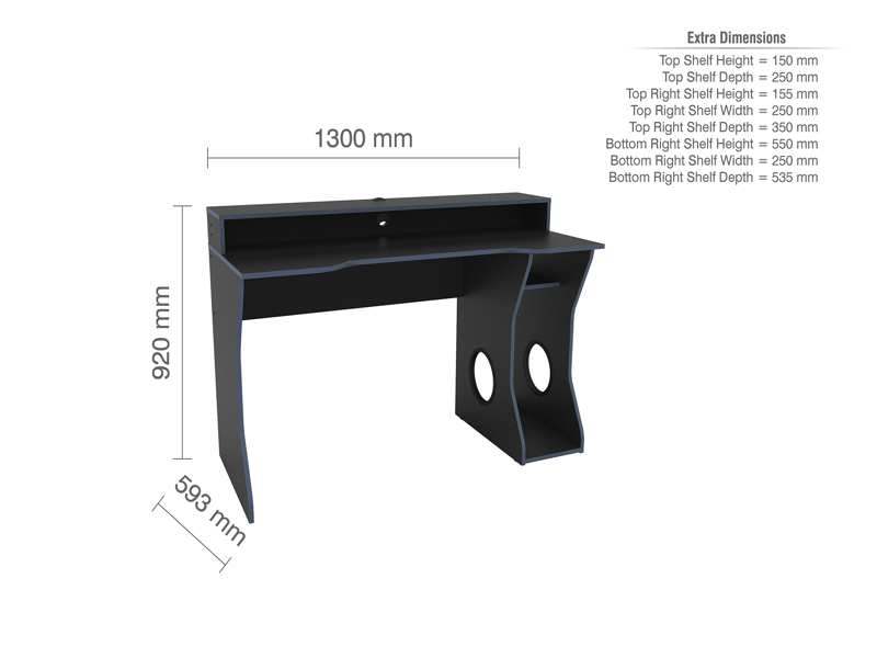 Enzo Gaming Computer Desk - image 9