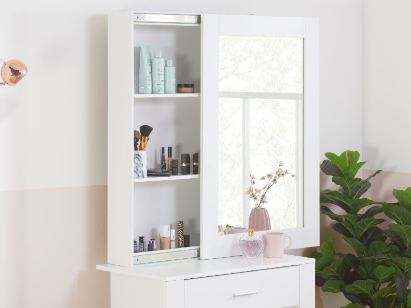 Evelyn 1 Drawer Sliding Mirror Dressing Table - image 3