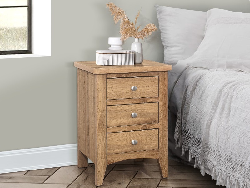 Hampstead 3 Drawer Bedside - image 1