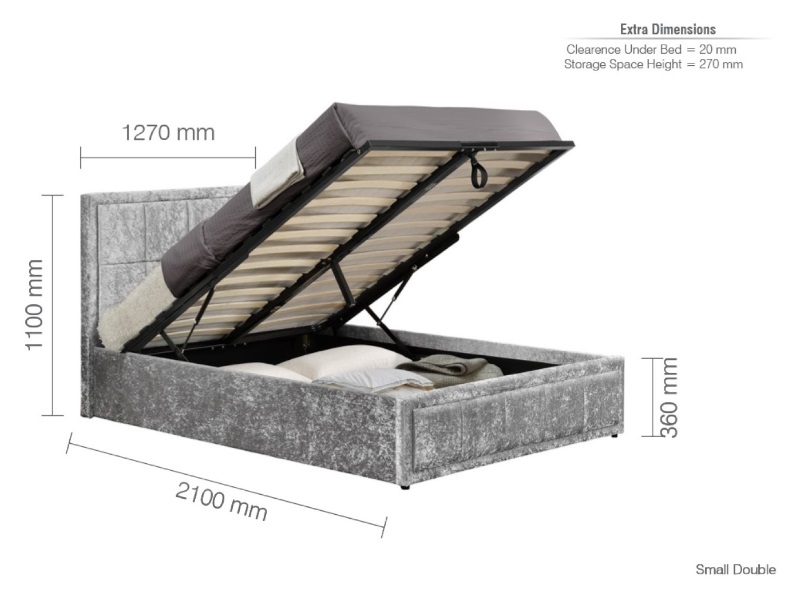Hannover Fabric Ottoman Bed - image 8