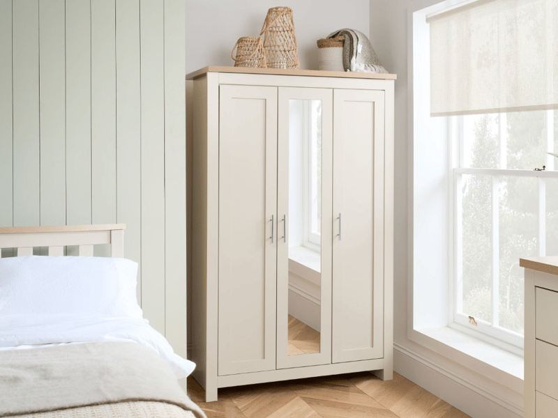 Highgate 3 Door Wardrobe with Mirror - image 1