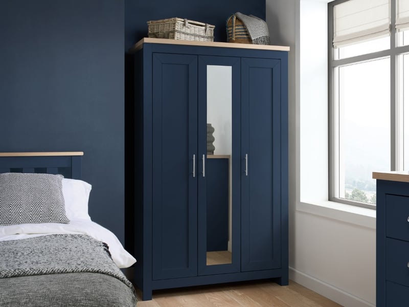 Highgate 3 Door Wardrobe with Mirror - image 1