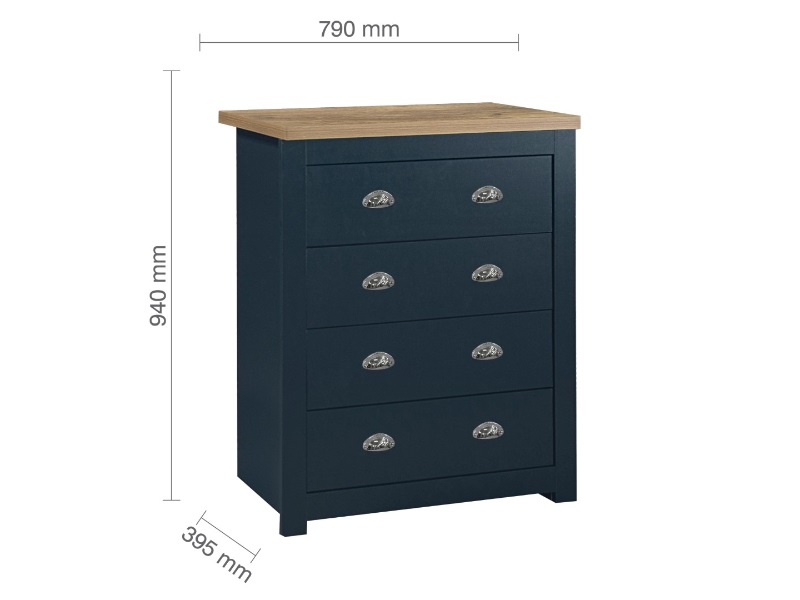 Highgate 4 Drawer Chest - image 7