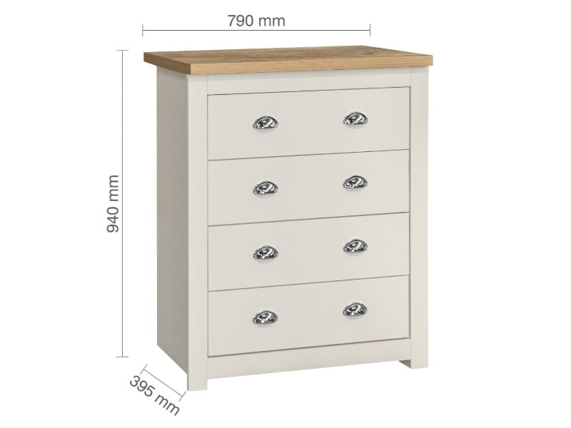 Highgate 4 Drawer Chest - image 5