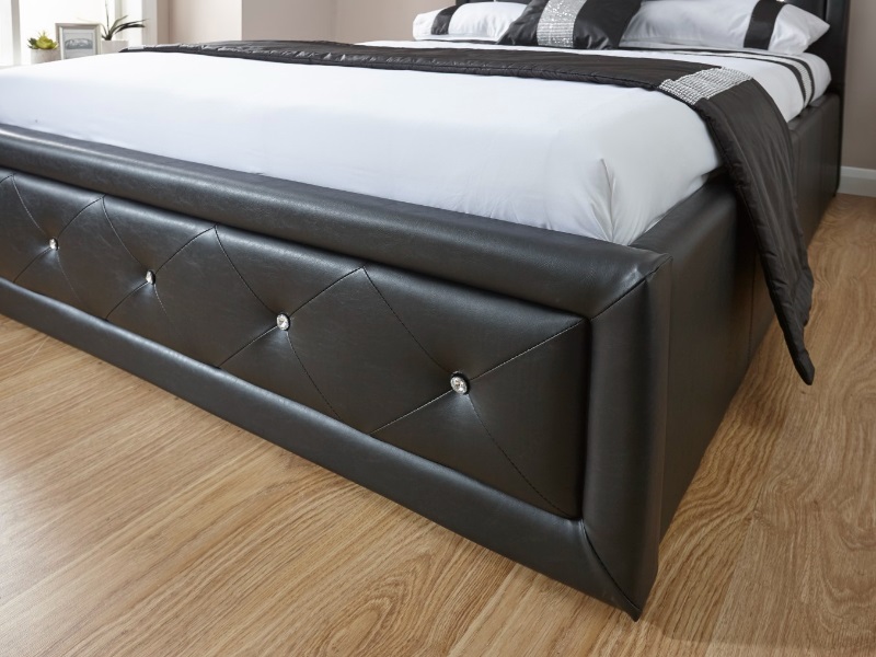 Hollywood Black Ottoman - image 5