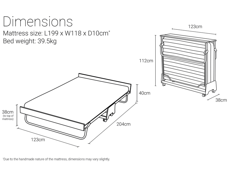 J-Bed Folding Bed with Anti-Allergy Micro e-Pocket Mattress - image 7